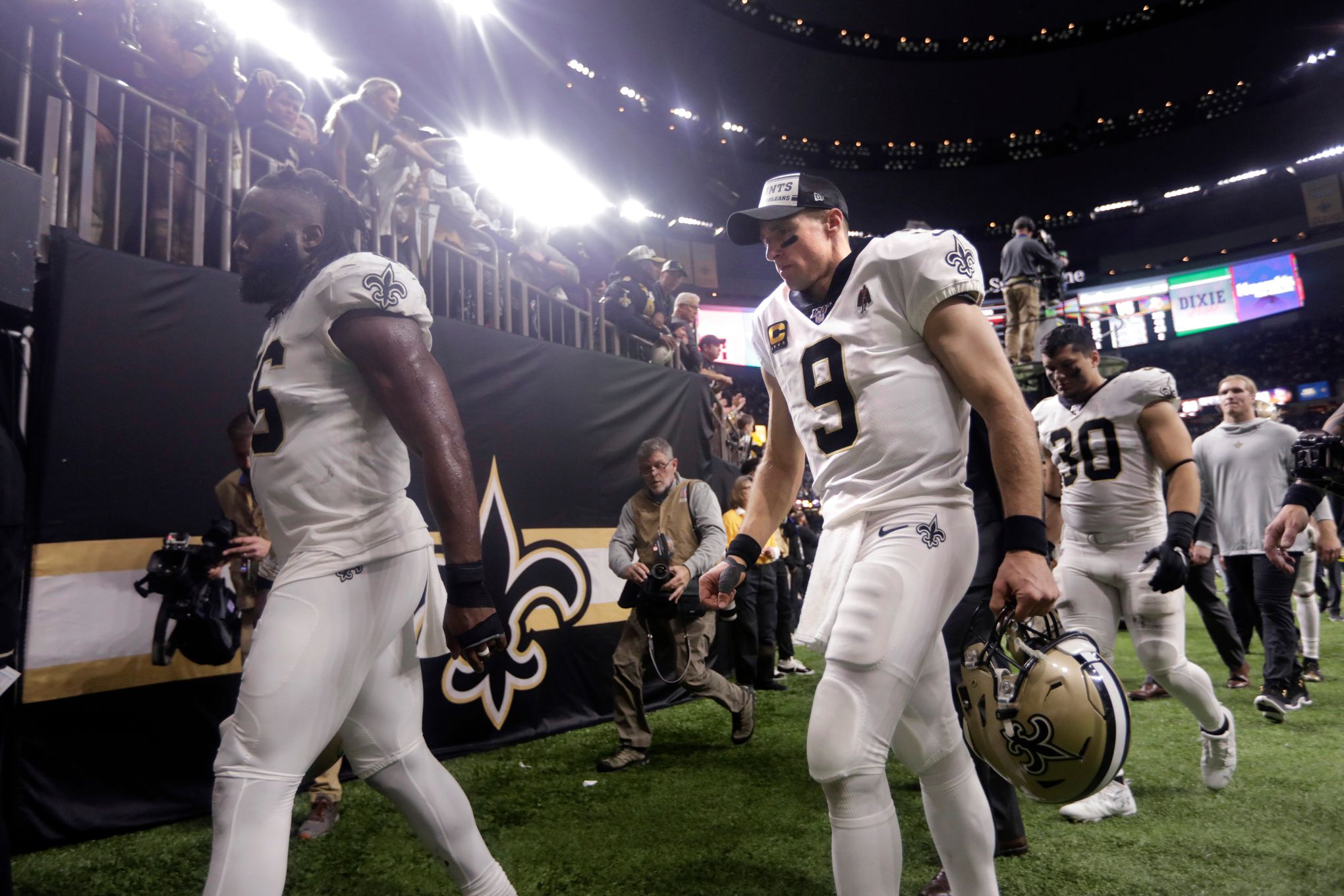 Drew Brees' NFC Championship kicks! - New Orleans Saints