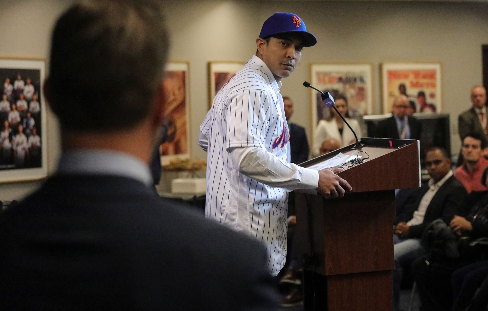 Luis Castillo thanks family from Dominican Republic for support in NY