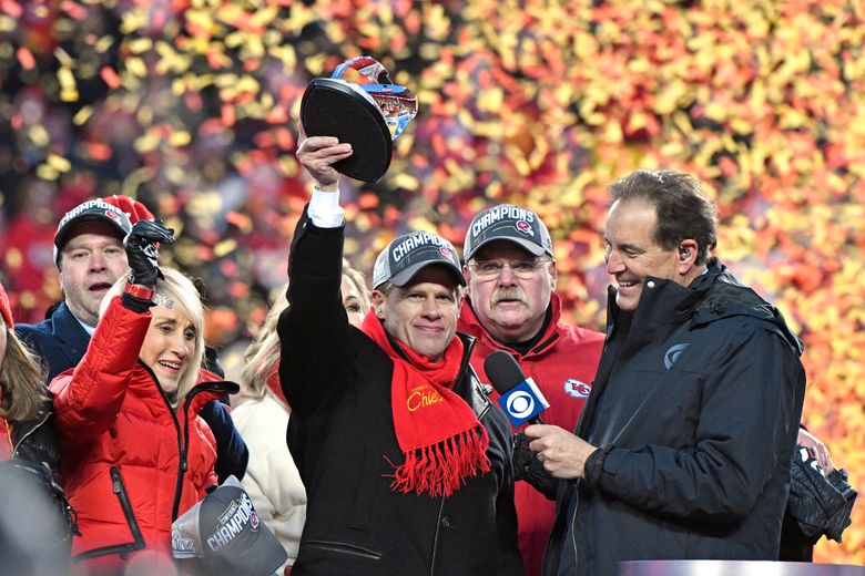 Lamar Hunt Trophy arrives at Arrowhead Stadium