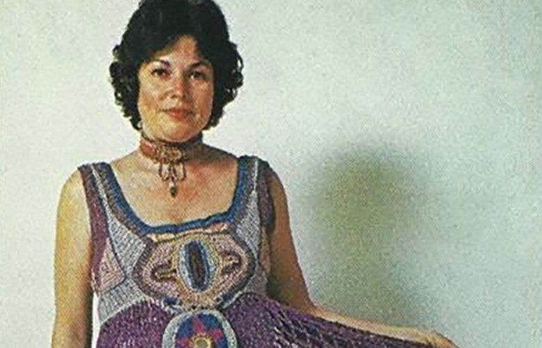 A photo provided via the Feldman family shows Del Pitt Feldman. Feldman, whose crocheted designs helped redefine a homegrown technique that had been relegated to potholders and simple scarves as a respected medium for fashion and art, died on Jan. 14, 2020, at an assisted living facility in Mechanicsburg, Pa. She was 90. (via Feldman family via The New York Times)