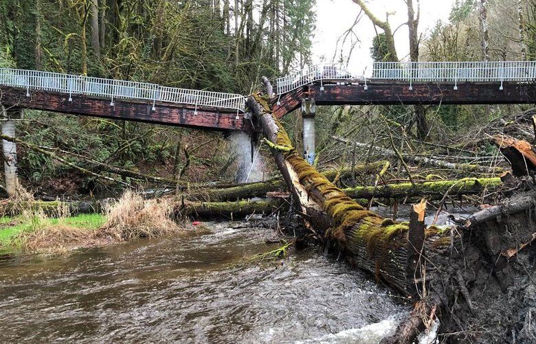 Wind, floods, landslides pummel Puget Sound region and Mount Rainier