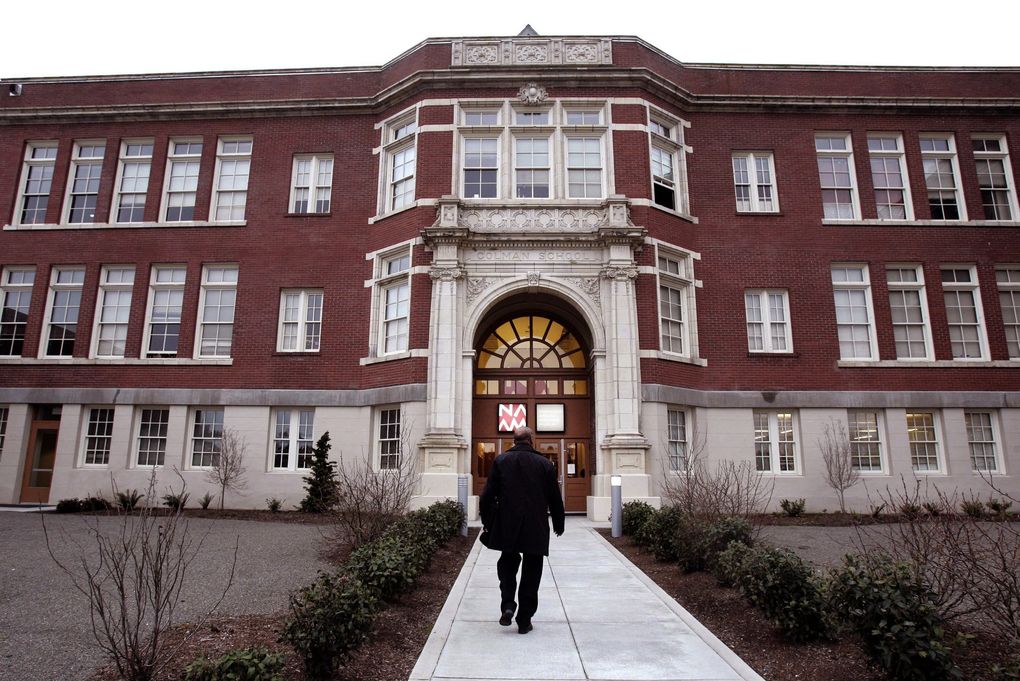 The Northwest African American Museum, in the former Colman School building, may be on the Redlining Heritage Trail Tour, launching in April. (Alan Berner / The Seattle Times)