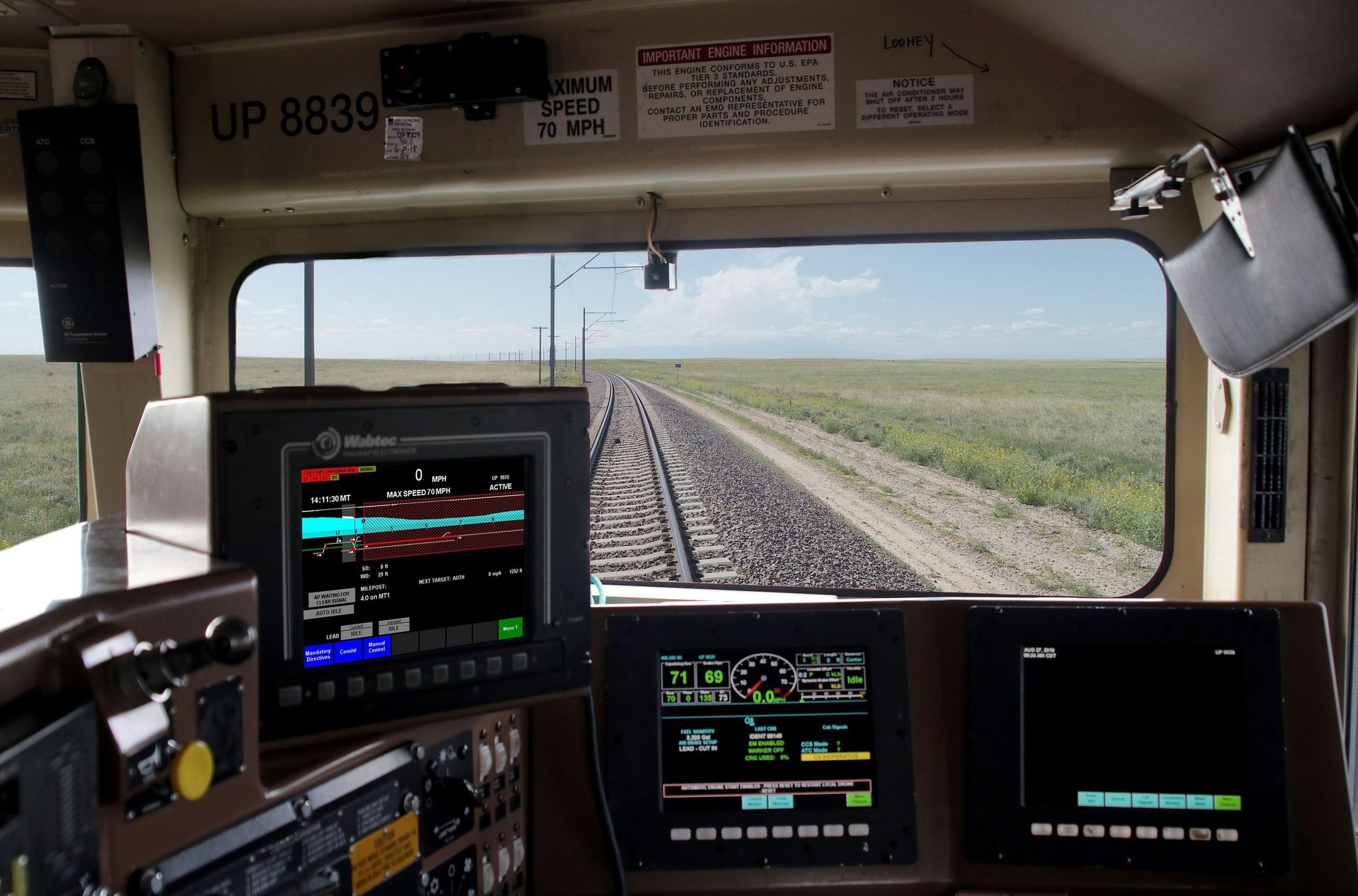 freight train cockpit