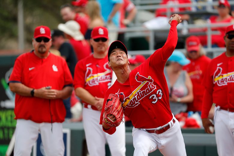 Kwang Hyun Kim works two perfect innings in debut as St. Louis Cardinals  starter 