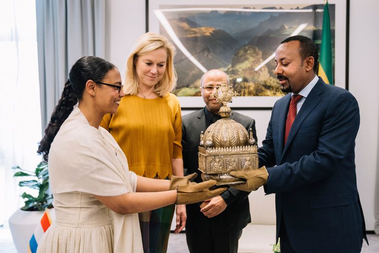 Looted 18th century crown returned to Ethiopia after decades