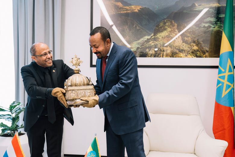 Looted 18th century crown returned to Ethiopia after decades