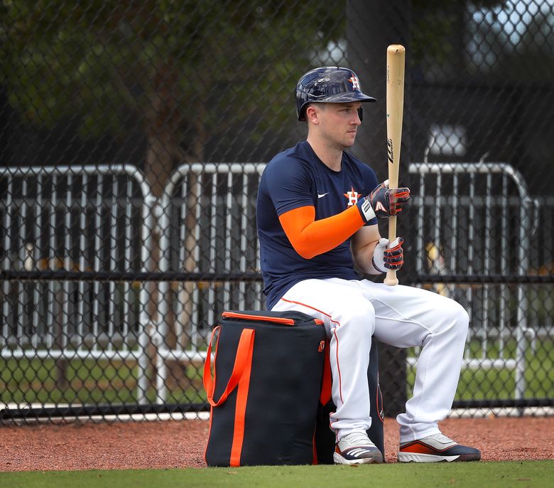 Houston Astros players heckled by fans during batting practice at spring  training