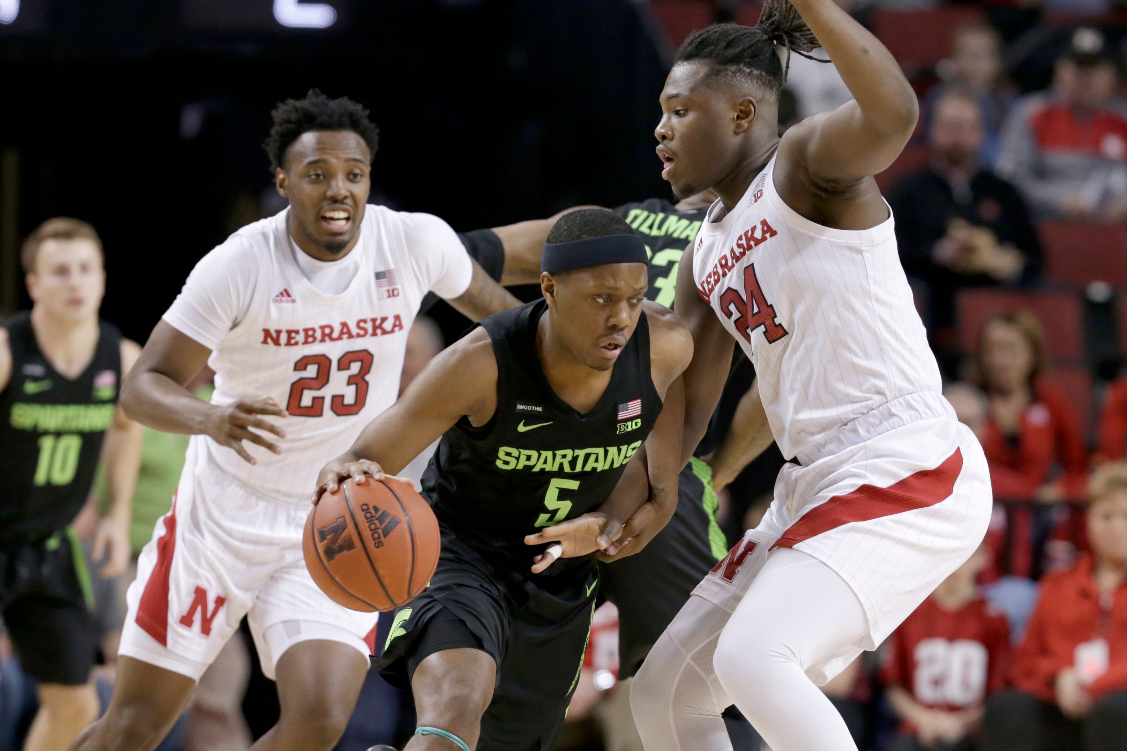 Michigan State shakes off sloppy play to beat Nebraska 86-65 | The