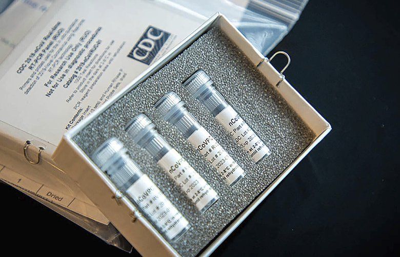 FILE – This undated file photo provided by U.S. Centers for Disease Control and Prevention shows CDC’s laboratory test kit for the new coronavirus. (CDC via AP, File) NYAG201 NYAG201