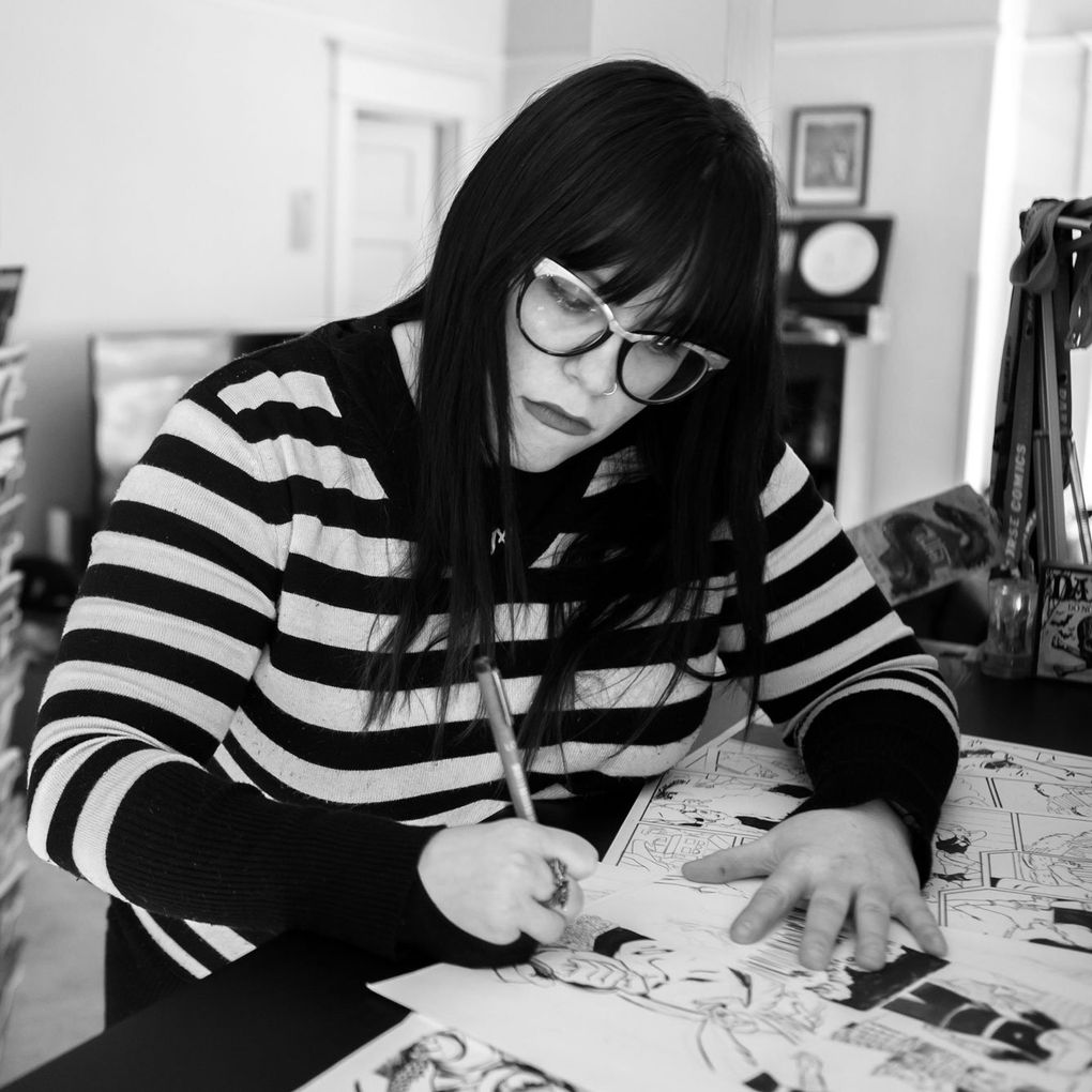 Comics creator Jen Vaughn has organized a sprawling QVC-style livestream on her Twitch channel 2-8 p.m. March 12-14, in which more than 60 creators from the Pacific Northwest are scheduled to present their wares in person, via live feed, telephone or other ways, and fans can buy directly from participants. (Garrett Gibbons)
