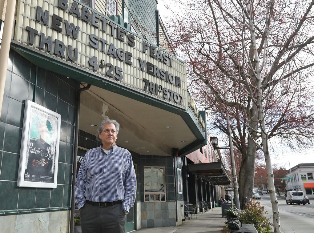 Scott Nolte is Taproot Theatre’s producing artistic director, president and CEO. He says coronavirus fears have affected Taproot badly, including ticket sales being down by 80%, before the ban on large gatherings hit. (Greg Gilbert / The Seattle Times)