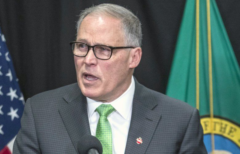 Wed. March 11, 2020    Washington State Govenor Jay Inslee, reading an email from a citizen of Italy about how bad the filled hospitals were in Italy.  The Gov. had announced plans for “Social Distancing” to slow the spread of coronavirus. 213306 213306