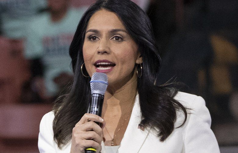 Gabbard Ends Long Shot 2020 Bid Throws Support To Biden The Seattle Times 