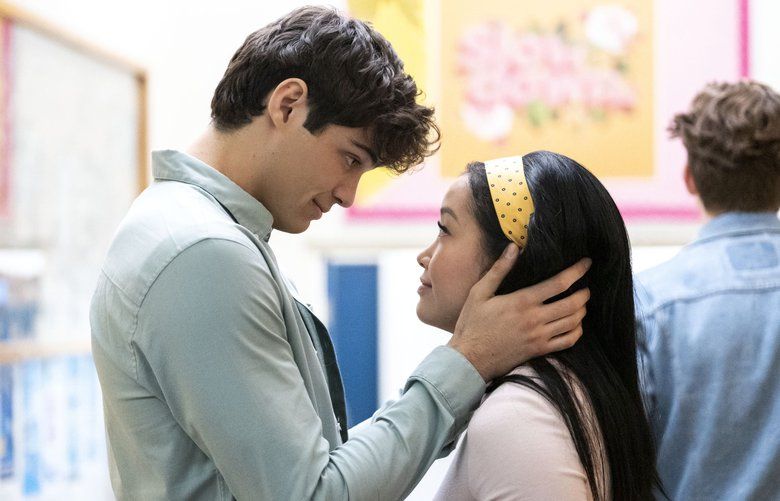 Noah Centineo and Lana Condor in the teen drama “To All the Boys: P.S. I Still Love You.”
