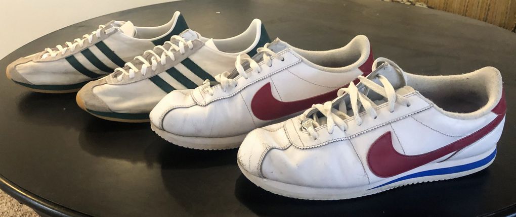 If you’re skipping a professional clean for a budget touch-up of your sneakers, your best tools will be stain-removing wipes, nail-polish remover, cotton balls and Magic Erasers. (Trevor Lenzmeier / The Seattle Times)