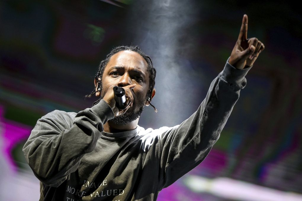 Kendrick Lamar performs at FYF Fest in Los Angeles. (Rich Fury / The Associated Press, file)