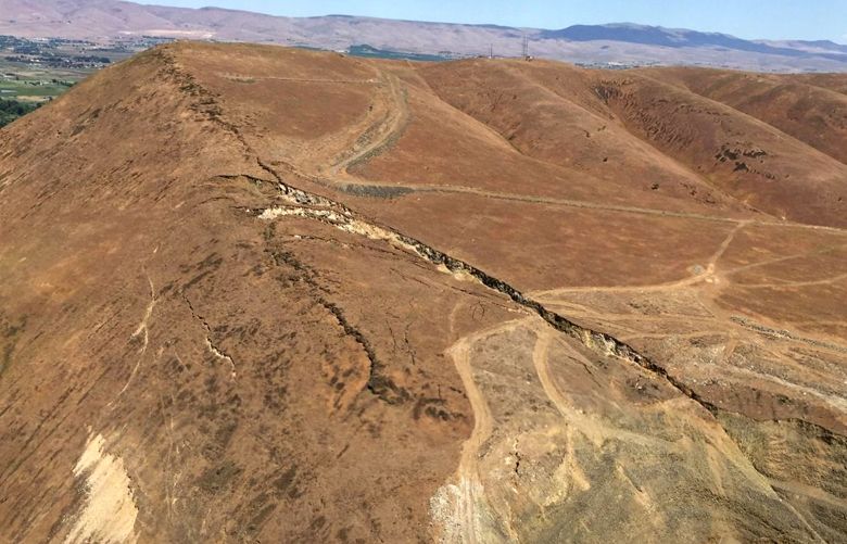 Rattlesnake Ridge near Yakima is still sliding but slowing over time