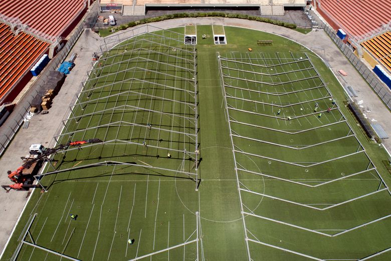 South America Restarts Football Next To Coronavirus Field Hospital