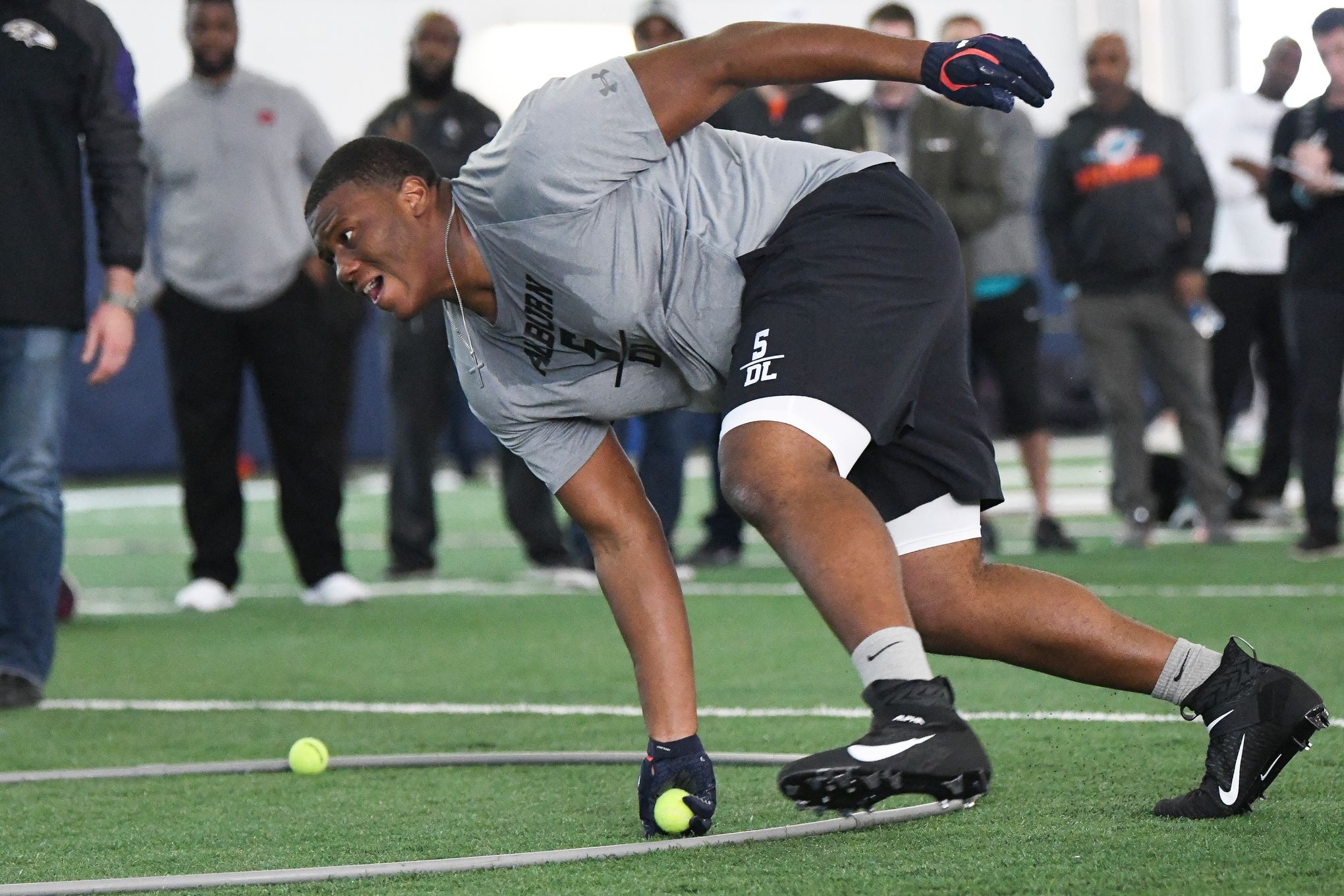 What did Auburn's Marlon Davidson say at the NFL Scouting Combine?