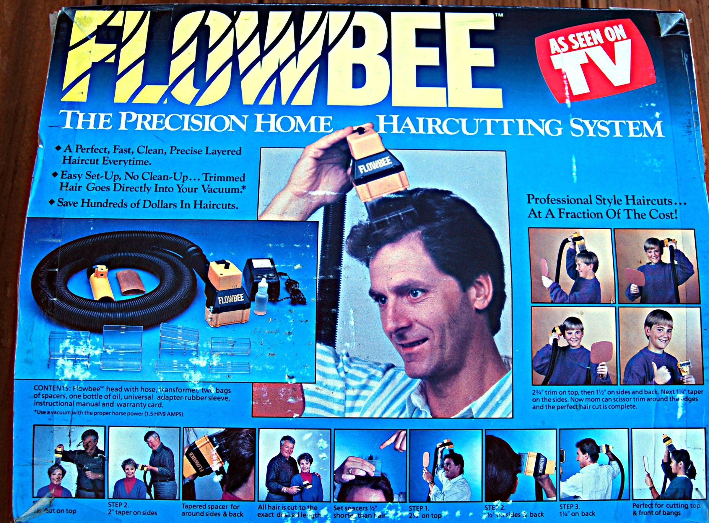 Yes, the Flowbee! The 1980s hair cutter that uses a vacuum cleaner