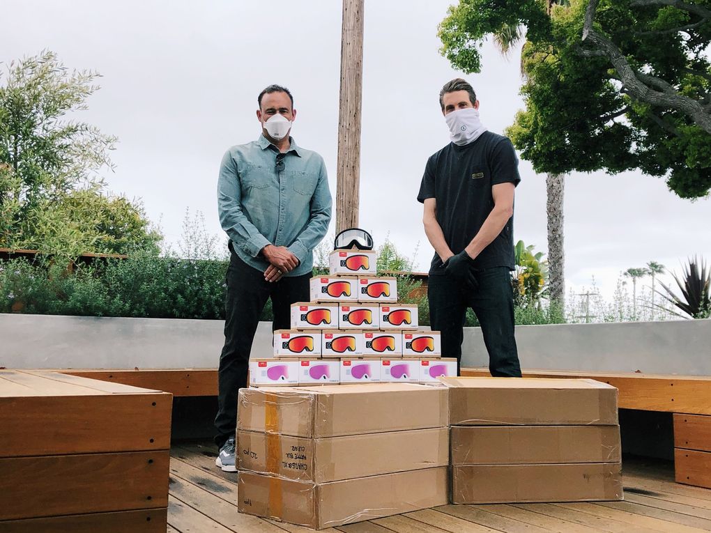 Goggles for Docs has overseen the donation of more than 15,000 pairs of ski goggles for makeshift use by doctors fighting the coronavirus pandemic. (Courtesy of Goggles for Docs)