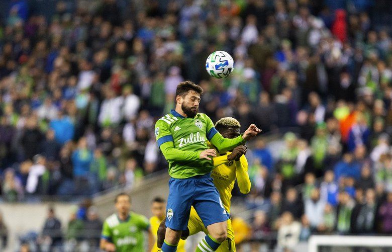 Despite coronavirus concerns some 33,000 (CQ?) fans attended the Seattle Sounders versus Columbus Crew soccer match on Saturday, March 7, 2020 at CenturyLink Field in Seattle.