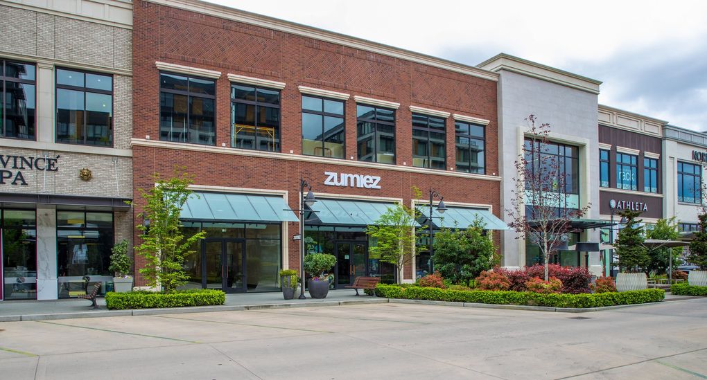 Lynnwood-based skate apparel retailer Zumiez suspended rent payments for its 718 stores, including this store in Totem Lake, while negotiating rent relief. All its stores are closed because of the pandemic. (Mike Siegel / The Seattle Times)