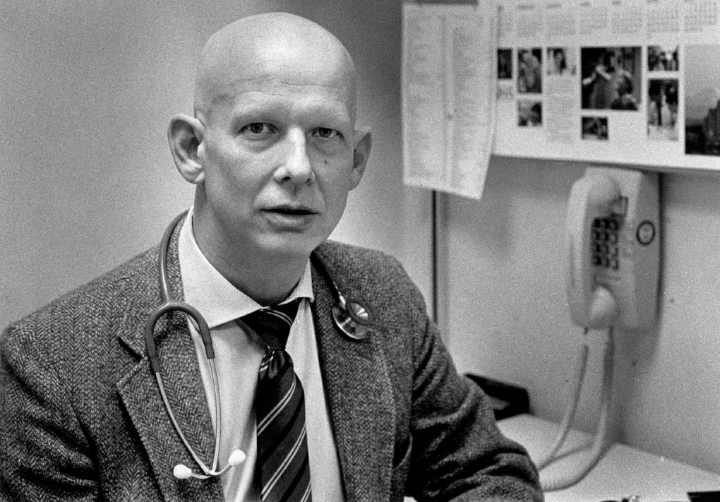 Dr. Bob Wood was the director of King County’s HIV/AIDS program. (Roy Scully / The Seattle Times archives)