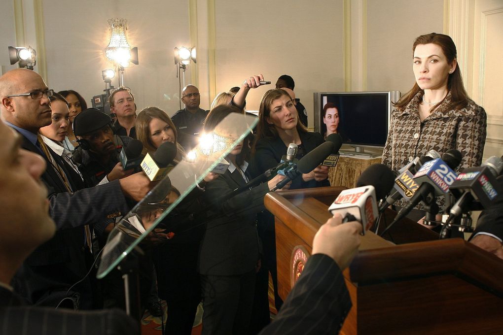 Julianna Margulies in the first episode of “The Good Wife.” (Eike Schroter / CBS)