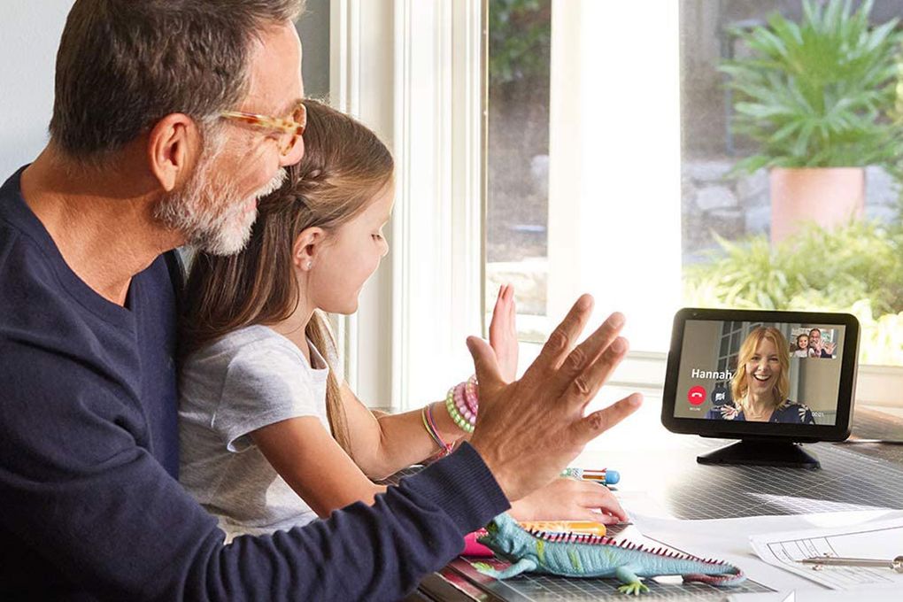 The Amazon Echo Show 8 smart home display allows you to socialize via video chats, as well as control the rest of your smart home devices. (Courtesy of Amazon)