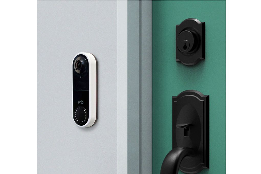 Outdoor security systems, such as the Arlo Video Doorbell, can help keep an eye on your deliveries. (Courtesy of Arlo)