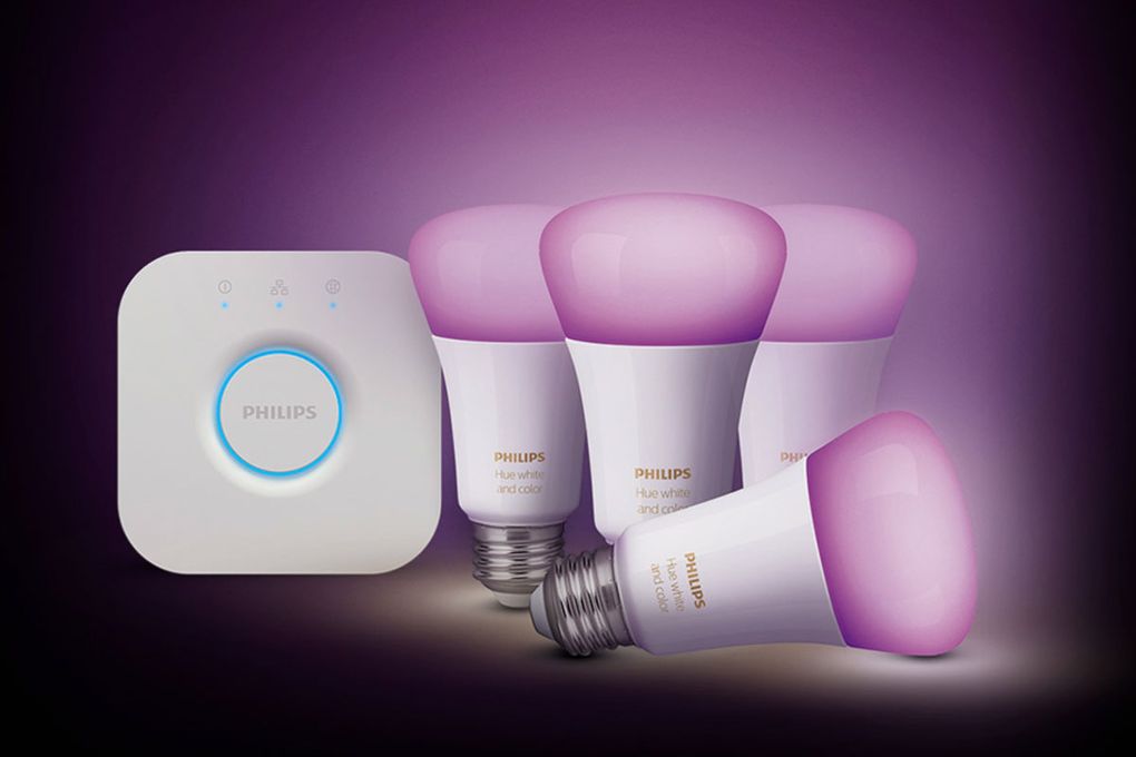 The Philips Hue smart lighting system boasts a large range of color-changing and white bulbs. (Courtesy of Philips)