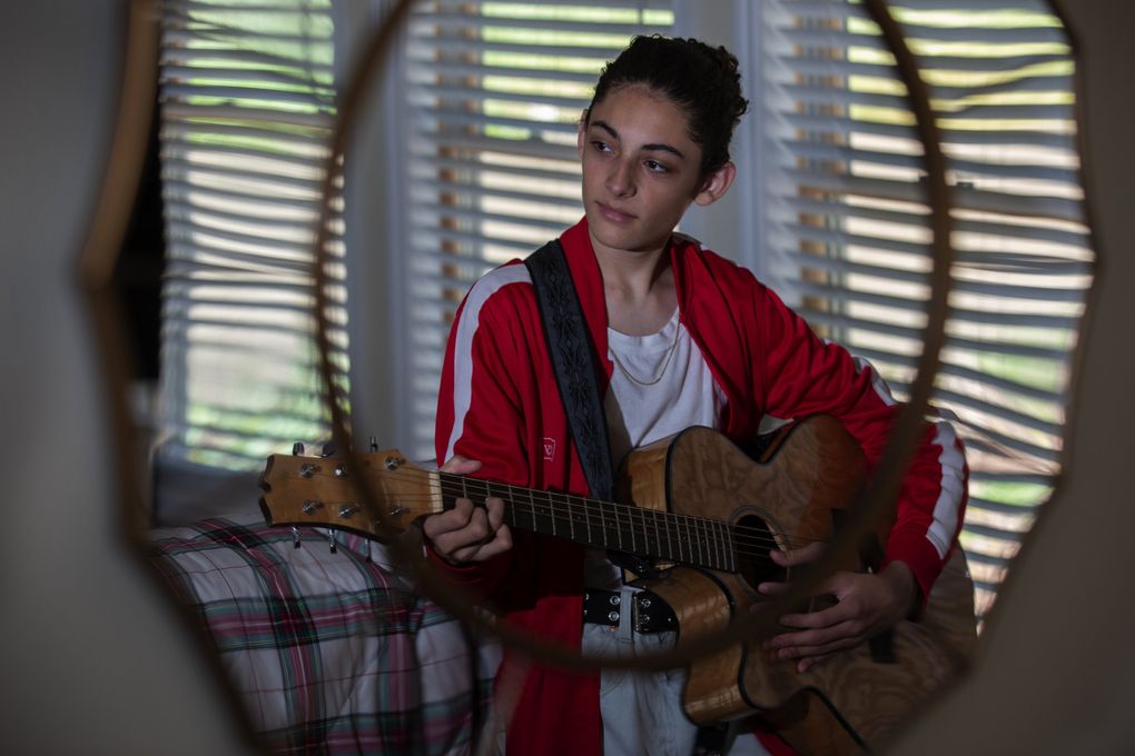 Benicio Bryant, a Maple Valley teen who was on “America’s Got Talent” in 2019, was recently signed to a big-time record deal. (Ellen M. Banner / The Seattle Times)