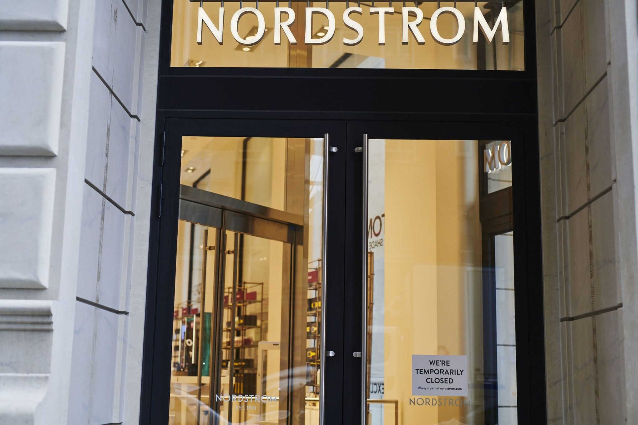 Nordstrom Flagship downtown Seattle, closed as the US work…