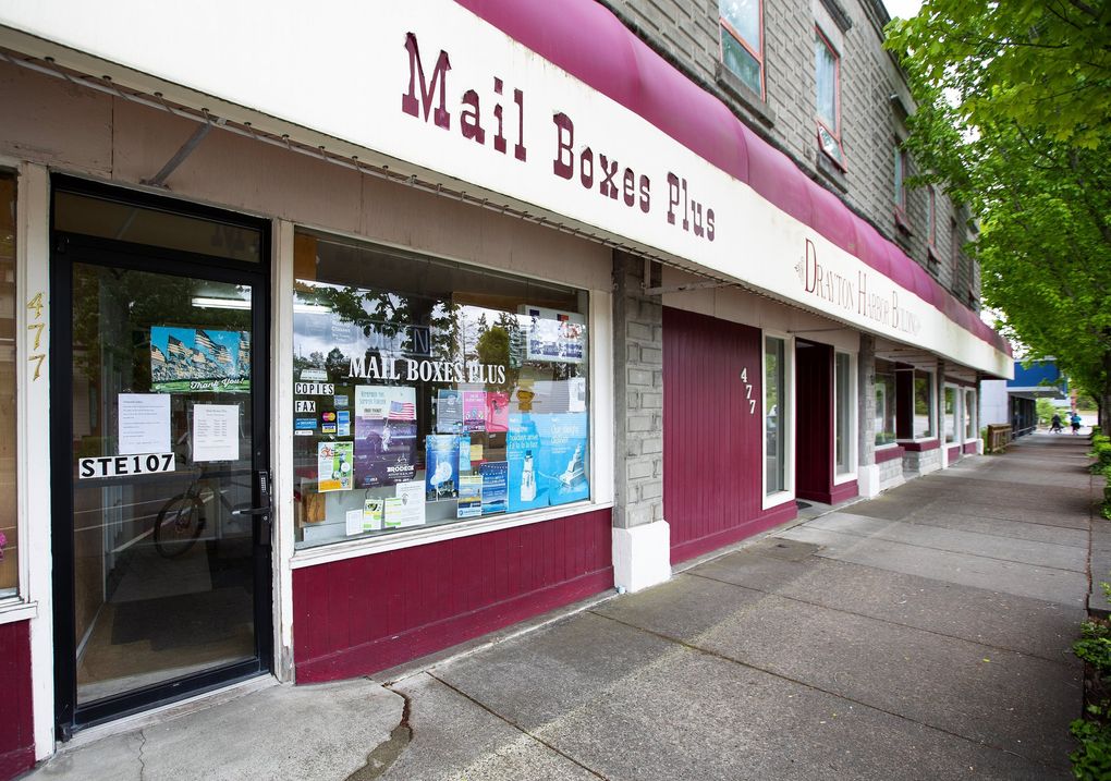 The town of Blaine has never been exactly bustling, but today it feels like a ghost town. Since the border clampdown, a once-thriving local package-store industry catering to Canadian online shoppers has evaporated. (Mike Siegel / The Seattle Times)