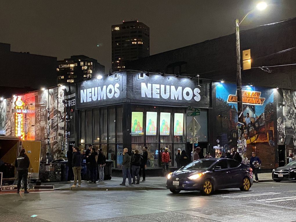 One week before Gov. Jay Inslee placed a moratorium on large gatherings, music fans packed Neumos on Capitol Hill for a sold-out concert. (Michael Rietmulder / The Seattle Times)
