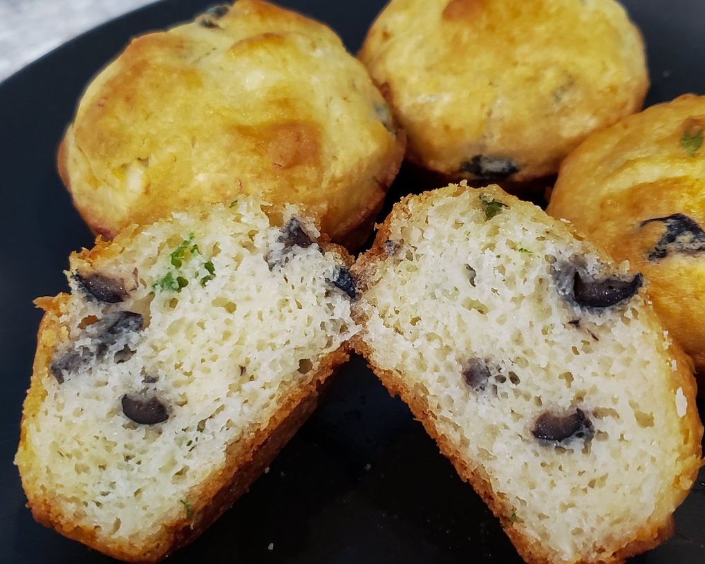 Wendy Reilly used pancake mix to make savory biscuits with cheese and olives and herbs from her garden. (Wendy Reilly)