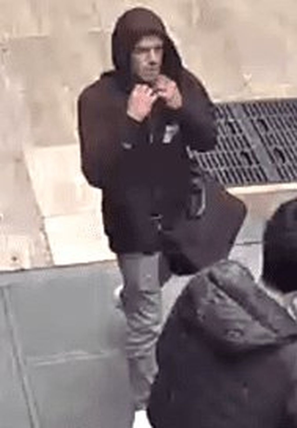 Seattle Police Department’s Bias Crimes Unit is seeking help in identifying a man who attacked and spat on a couple in downtown Seattle. The couple was walking near 3rd Avenue and Stewart Street around 4:15 p.m. on May 16 when the suspect walked past them, shoved the male victim and slapped at his face mask, knocking off his glasses. (Seattle Police Department)