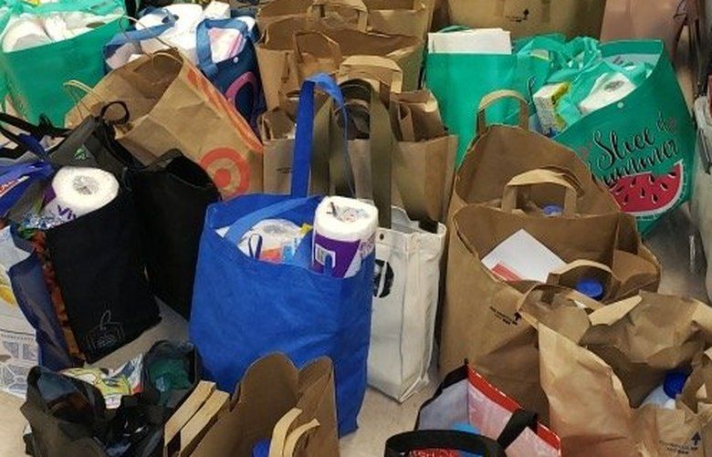 In a week’s time, 325 care packages were prepared for families in need.