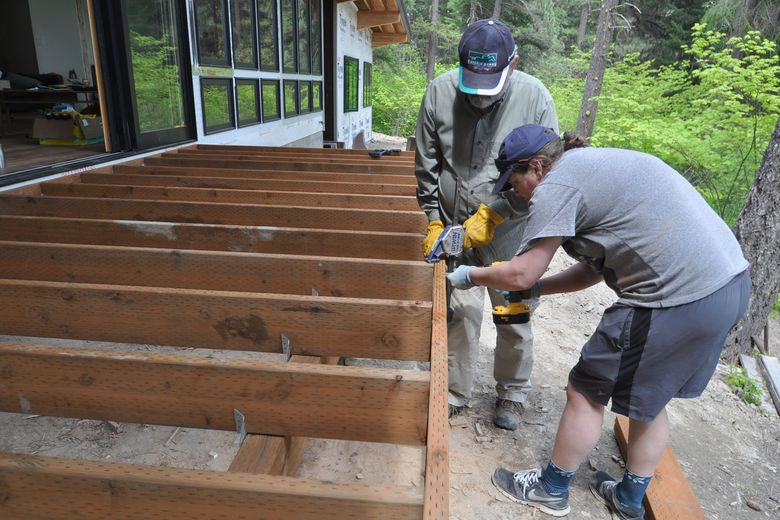 The materials and labor to install a deck’s substructure — typically made of pressure-treated wood — are the same whether you finish it with cedar, a hardwood or a composite material. 