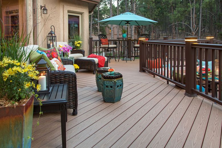 How To Fix Up Vintage Trex Decking, Do Outdoor Rugs Ruin Trex Decking