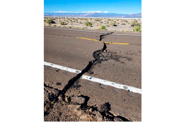 earthquake road damage