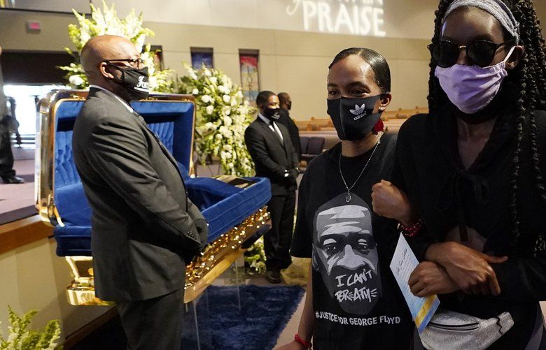 Floyd’s casket arrives at Houston church for public viewing | The ...