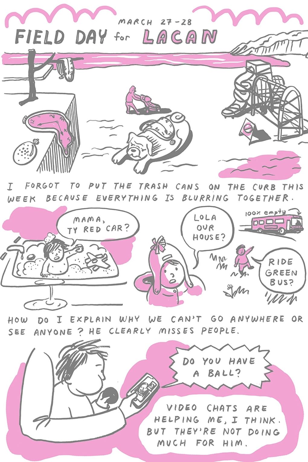 Robyn Jordan has been documenting her life during the pandemic with comics published in MUTHA Magazine. (Robyn Jordan / Originally published by MUTHA Magazine)