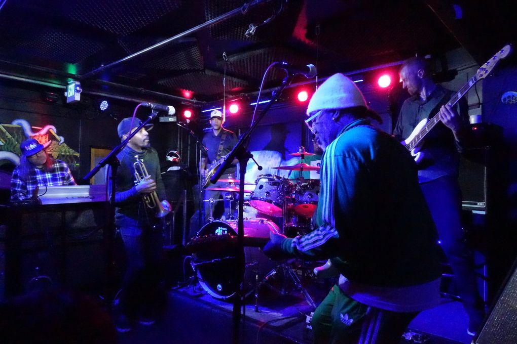 Shown in a pre-coronavirus era concert, guitarist Thaddeus Turner helps anchor the 700 Funk jam night at the Sea Monster Lounge. (Michael Rietmulder / The Seattle Times)