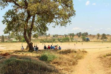 Lughano Nyondo’s first soccer field in Kototo, Mzuzu, Malawi. (Courtesy of George Maguire)