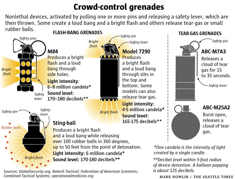 Seattle police continue to use 'flash-bang' grenades during protests,  despite recommendations