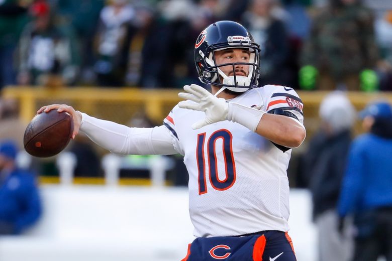 Trubisky not conceding Bears starting QB job to Foles