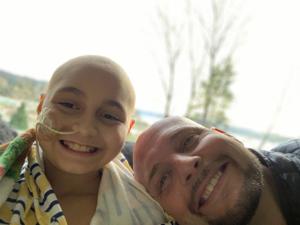 Ryan Dwyer and stepdaughter Violet Martinez both battled cancer last year and are giving back to those who took care of them. (Courtesy of Ryan Dwyer)