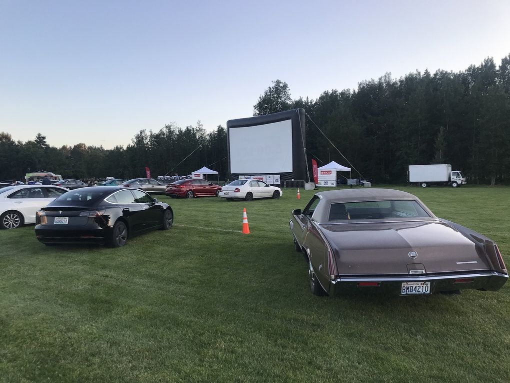Marymoor Park in Redmond has become a drive-in movie theater this summer. (Epic Events)